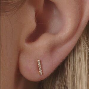Gorjana rose Gold Minimalist Earrings